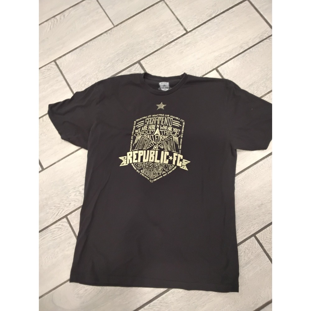 Sacramento Republic FC Mens X Large Black Graphic T Shirt Soccer Club Tee
